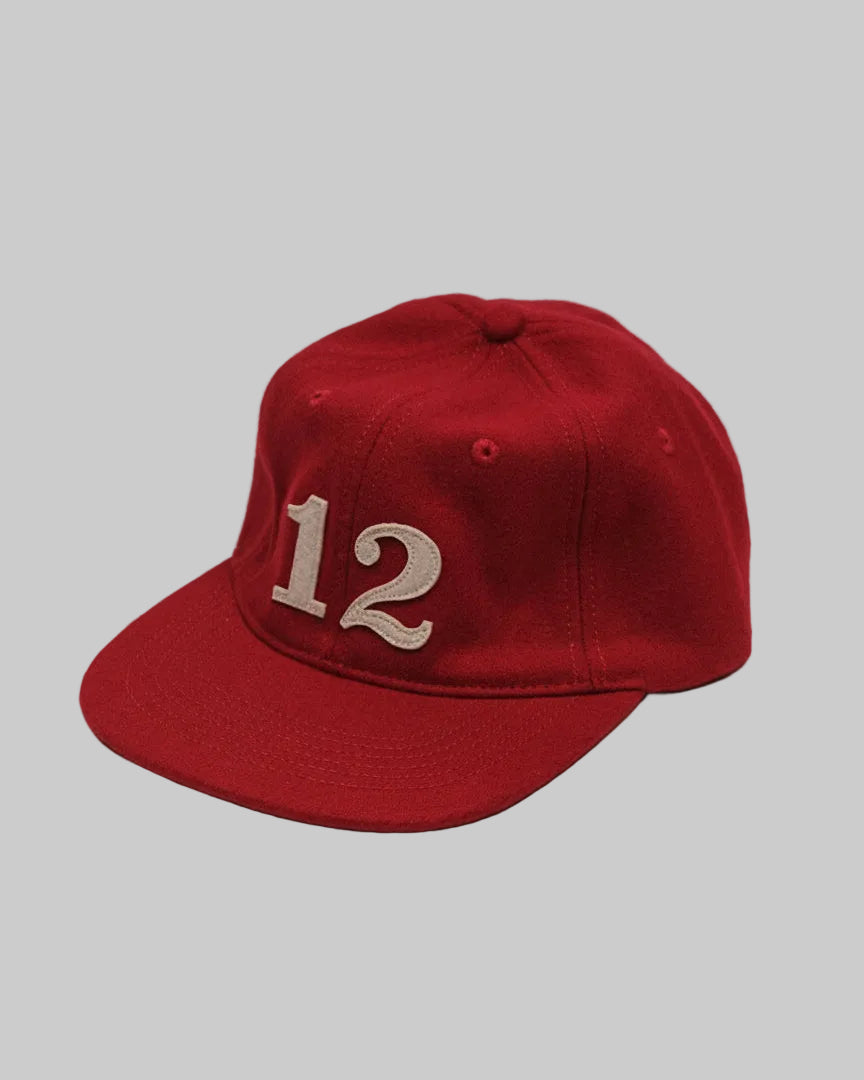 12 Logo Wool Cap - Red