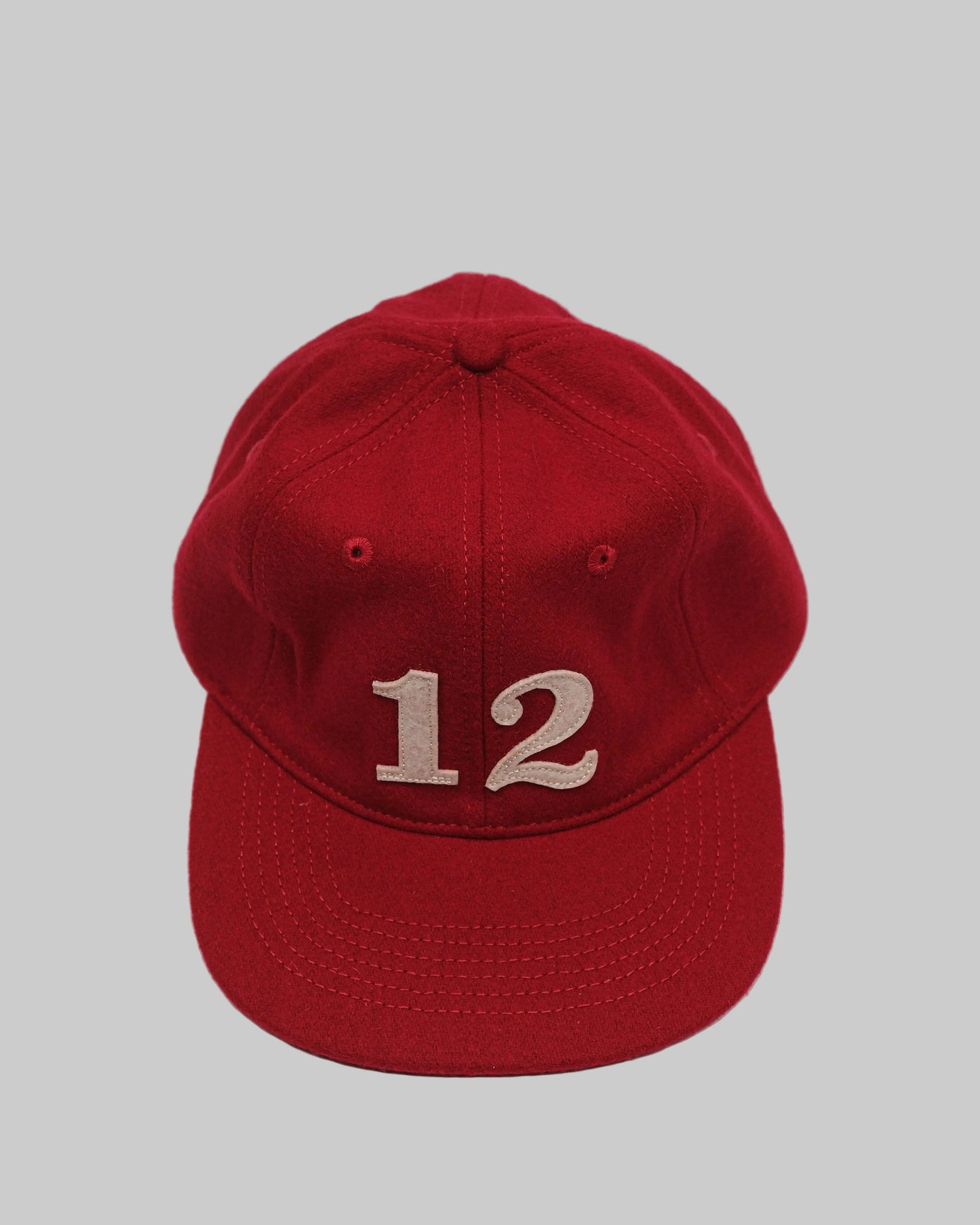 12 Logo Wool Cap - Red