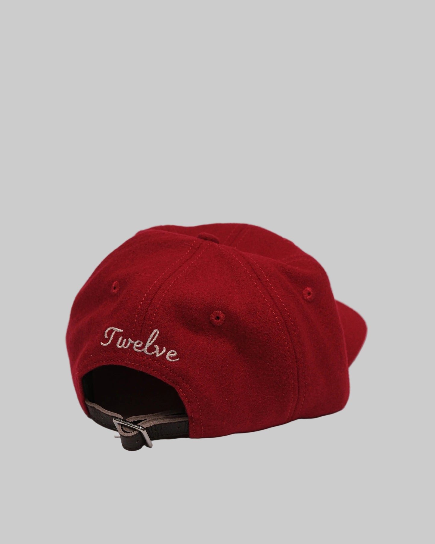 12 Logo Wool Cap - Red