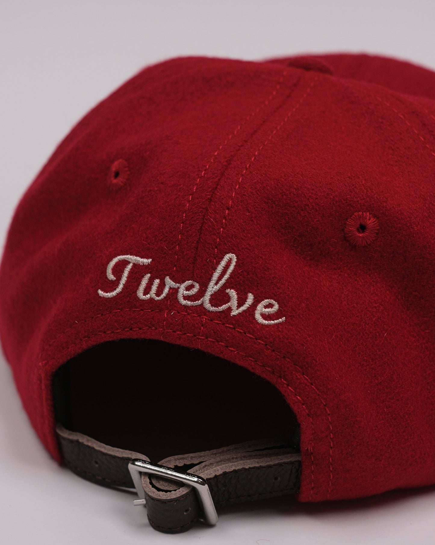 12 Logo Wool Cap - Red